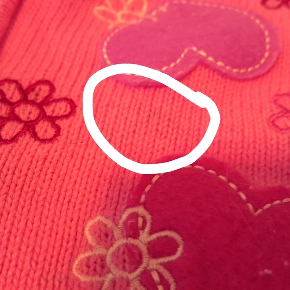 ⬇️ Pink Hearts Knit Zippered Hooded Jacket 9 - Picture 5 of 5